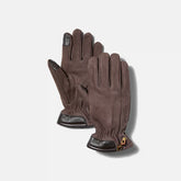 Timberland Guanti Touchscreen in Pelle Winter Hill Marroni